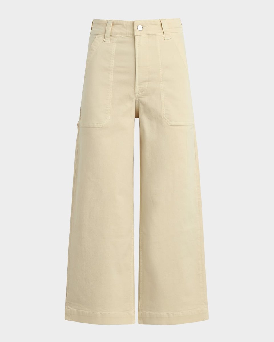 The Chloe Wide-Leg Cropped Utility Pants